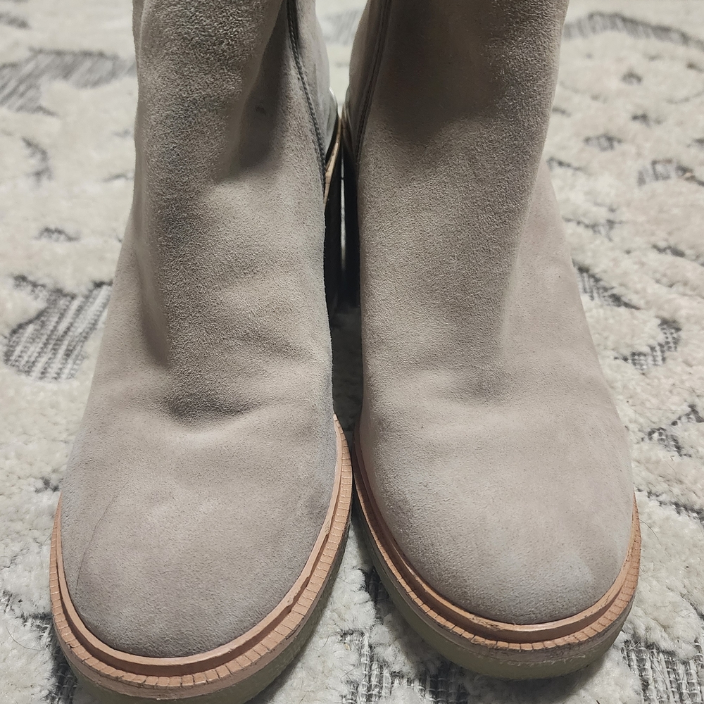 Vince Camuto Light Gray Heeled Boots - Picture 6 of 8